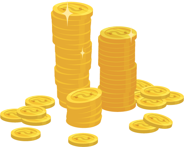 Small stack of coins