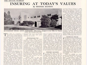 Building Insurance: How times change, but also they don’t!
