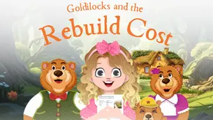 Goldilocks helps the three bears get their insurance just right