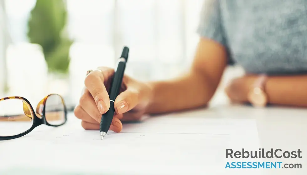 Close-up of a person signing a document with a pen, symbolising the process of comparing building insurance.